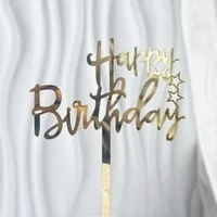 Letter Arylic Party Cake Inserting Card Cake Decorating Supplies sku image 7