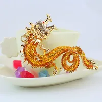 Retro Dragon Zinc Alloy Stoving Varnish Plating Inlay Rhinestones Unisex Bag Pendant Keychain main image 2