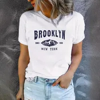 Women's T-shirt Short Sleeve T-Shirts Printing Streetwear Letter Mountain main image 1