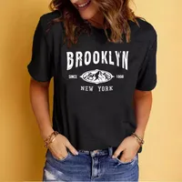 Women's T-shirt Short Sleeve T-Shirts Printing Streetwear Letter Mountain main image 5