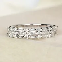 Wholesale Simple Style Classic Style Solid Color Copper Inlay Zircon Rings main image 1