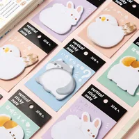 Shaped Cartoon Sticky Notes Cute Ins Korean Note Paper Stationery Notepad Good-looking Note Sticker Wholesale main image 4