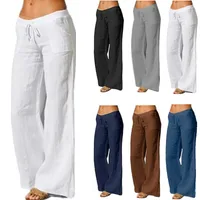 Women's Daily Streetwear Solid Color Full Length Casual Pants Wide Leg Pants main image 1