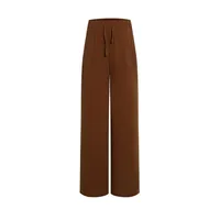 Women's Daily Streetwear Solid Color Full Length Casual Pants Wide Leg Pants sku image 3
