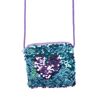 Women's Colorful Sequin Zipper Kids Wallets sku image 5