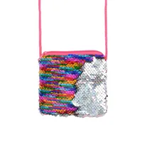 Women's Colorful Sequin Zipper Kids Wallets sku image 1