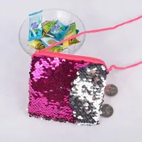 Women's Colorful Sequin Zipper Kids Wallets main image 3