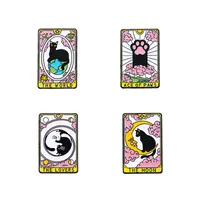 Cartoon Style Cat Alloy Stoving Varnish Unisex Brooches main image 2