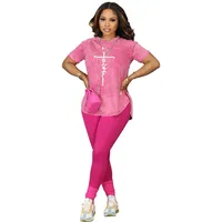 Daily Women's Streetwear Printing Polyester Printing Pants Sets Pants Sets main image 5