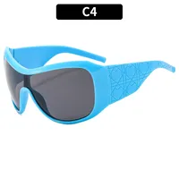 Simple Style Classic Style Solid Color Leopard Pc Square Full Frame Women's Sunglasses sku image 3