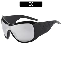 Simple Style Classic Style Solid Color Leopard Pc Square Full Frame Women's Sunglasses sku image 9