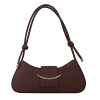 Women's Medium Pu Leather Solid Color Streetwear Pillow Shape Magnetic Buckle Underarm Bag main image 2