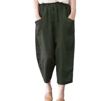 Women's Daily Simple Style Solid Color Ankle-Length Casual Pants Wide Leg Pants main image 4