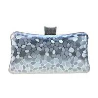 Women's Medium Pu Leather Solid Color Elegant Vintage Style Square Buckle Evening Bag sku image 3
