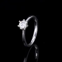 925 Sterling Silver Moissanite Geometric Rings main image 2