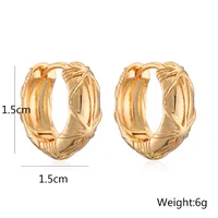 1 Pair Simple Style Commute Geometric Inlay Copper Zircon 18K Gold Plated White Gold Plated Earrings main image 7