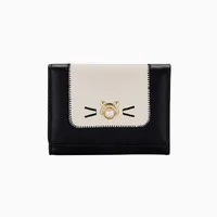 Women's Cat Pu Leather Buckle Wallets sku image 1