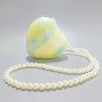 Blue Yellow Arylic Geometric Heart-shaped Evening Bags main image 5