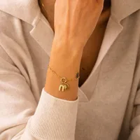 Wholesale Jewelry Casual Solid Color 201 Stainless Steel 18K Gold Plated Gold Plated Plating Bracelets main image 1