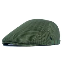 Men's Basic Simple Style Solid Color Curved Eaves Beret Hat sku image 12
