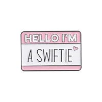 Simple Style Geometric Letter Alloy Stoving Varnish Unisex Brooches sku image 4