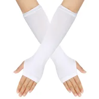 Women's Fashion Stripe Knitted Fabric Arm Sleeves sku image 46