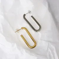 1 Pair Simple Style Classic Style Geometric Alloy Earrings main image 3