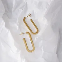 1 Pair Simple Style Classic Style Geometric Alloy Earrings sku image 1