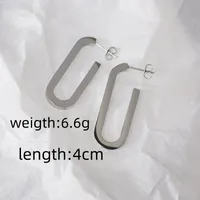 1 Pair Simple Style Classic Style Geometric Alloy Earrings main image 4