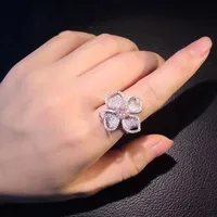 Fashion Flower Copper Diamond Gem main image 2