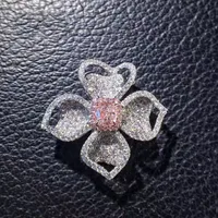 Fashion Flower Copper Diamond Gem main image 3
