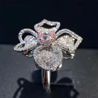 Fashion Flower Copper Diamond Gem main image 4