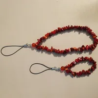 Casual Solid Color Coral Stoving Varnish Mobile Phone Chain main image 5