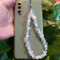 Casual Solid Color Coral Stoving Varnish Mobile Phone Chain sku image 3