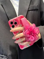 Elegant Lady Flower Silica Gel   Phone Cases main image 2