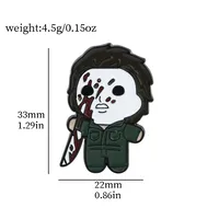 Cartoon Style Cute Funny Clown Ghost Skull Alloy Stamping Stoving Varnish Plating Unisex Brooches sku image 36