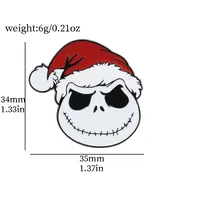 Cartoon Style Cute Funny Clown Ghost Skull Alloy Stamping Stoving Varnish Plating Unisex Brooches sku image 33