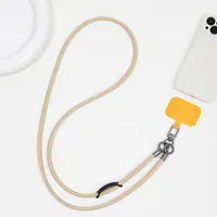 Simple Style Solid Color Pu Leather Knitting Chain Mobile Phone Chain sku image 1