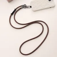 Simple Style Solid Color Pu Leather Knitting Chain Mobile Phone Chain sku image 13