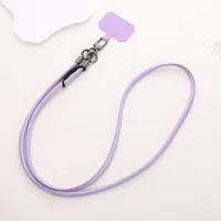 Simple Style Solid Color Pu Leather Knitting Chain Mobile Phone Chain sku image 7