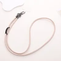 Simple Style Solid Color Pu Leather Knitting Chain Mobile Phone Chain sku image 14