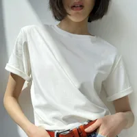 Women's T-shirt Short Sleeve T-Shirts Simple Style Solid Color main image 4
