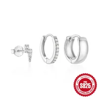 3 Pieces Set Simple Style Geometric Plating Inlay Sterling Silver Turquoise Zircon Earrings sku image 12