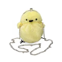 Small Plush Animal Oval Buckle Crossbody Bag main image 8