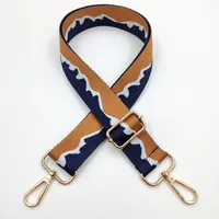 Polyester Color Block Bag Strap sku image 2