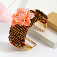 Retro Classic Style Flower Alloy Plating Women's Bangle main image 2