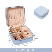 Korean Jewelry Storage Box Small Ring Earrings Jewelry Box Travel Portable Jewelry Box Factory In Stock Wholesale sku image 5