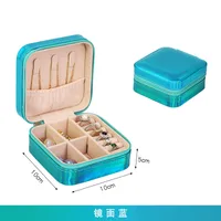 Korean Jewelry Storage Box Small Ring Earrings Jewelry Box Travel Portable Jewelry Box Factory In Stock Wholesale sku image 9