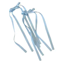 Ballet Style Double Bow Barrettes Korean Long Streamer Sweet Ribbon Braided Hair Headwear Versatile Multi-Color Hairpin main image 2