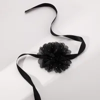 Wholesale Jewelry Simple Style Classic Style Flower Gauze Rhinestones Inlay Choker main image 6